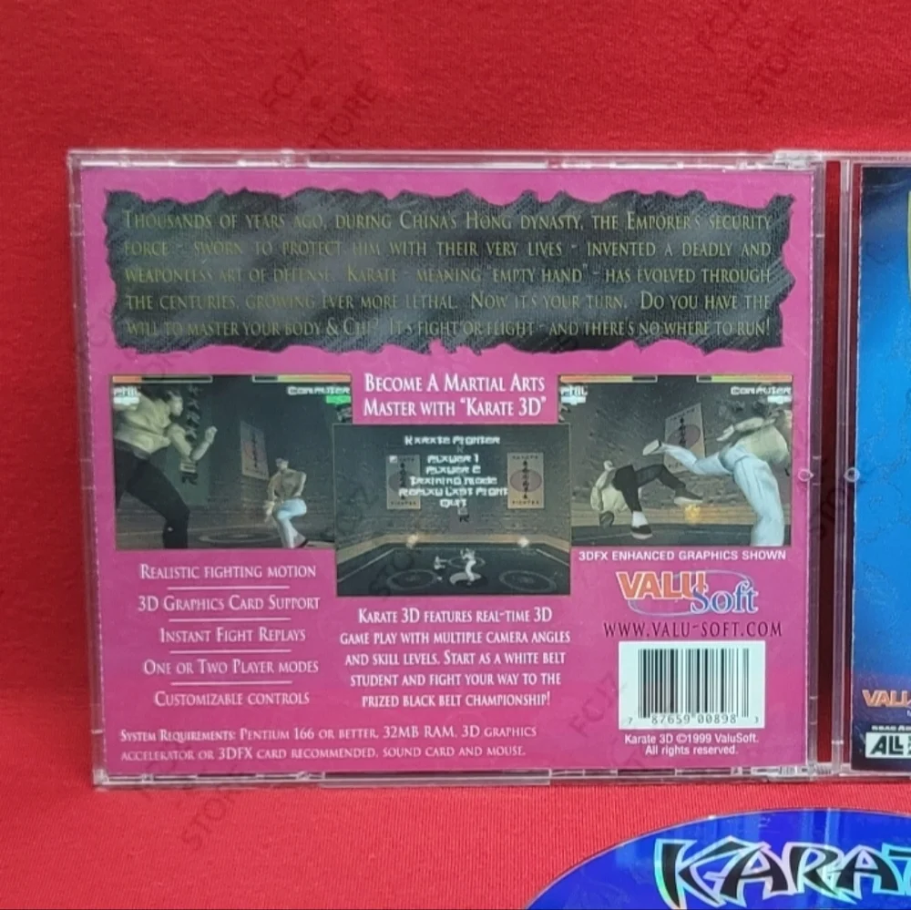 Karate 3D - PC, CD-ROM, Windows 95/98 (1999 ValuSoft) - Pre-Owned